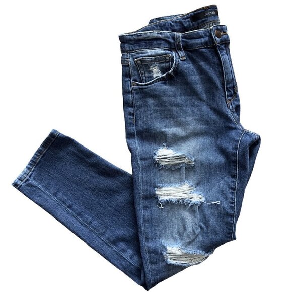 Joe's Kency Distressed Women's Slim Crop Classic Blue Jeans Size 26 - Picture 6 of 8